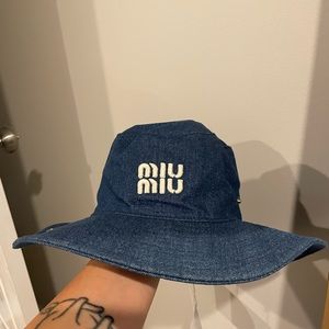 Miu miu denim hat